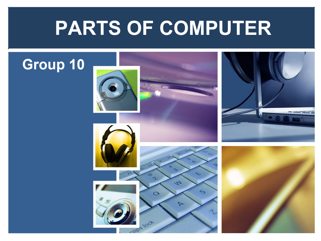 Cover slide of Basic Parts of a Computer