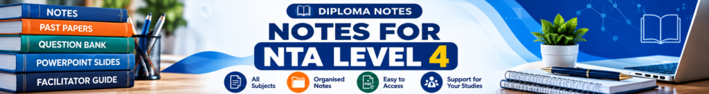 NTA Level 4 diploma health course notes